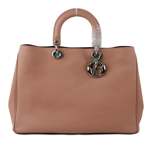 Christian Dior diorissimo original calfskin leather bag 44373 light pink - Click Image to Close
